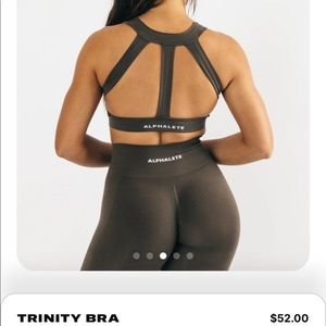 Alphalete sports bra mocha